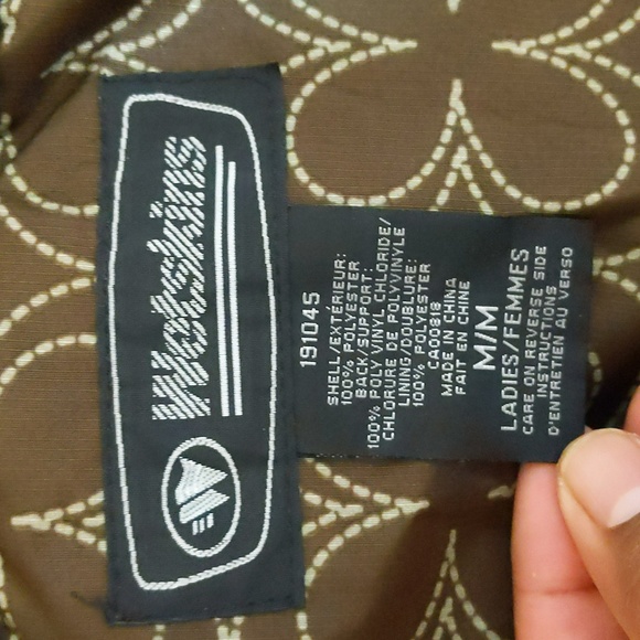 Wetskins|Brown Rain Utility Jacket With Clover Pattern, Inner Removable Jacket - Picture 12 of 17